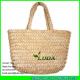 LUDA natural cornhusk handmade recycled straw beach bag