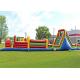 Plato PVC Tarpaulin Giant Inflatable Train Obstacle Course For Grassland