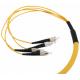 2mm Duplex Optical Fiber Pigtail FC UPC Single Mode G652D