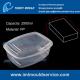 professional of big clear 2500ml rectangular plastic container and boxes with lid mould