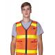 Geological exploration water circulation Cooling safety vest with and Zipper Closure