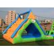 Small Triangle Inflatable Water Games Floatin Toys 0.9mm Plato PVC Tarpaulin