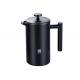 1000ml 34oz Stainless Steel French Press Coffee Pot Double Wall Matte Black Color