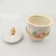 Ceramic Storage Jar With Lid Sea Shell Pottery And Porcelain Sugar Bowl Custom Color