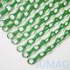 Green Shower Metal Chain Link Curtains Ceiling Parallel Straight