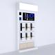 Mdf Wood Retail Wall Display Shelves 6 Pieces Smart Door Lock Display Stand With LED Lights