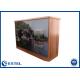 Anti theft Outdoor Electronic Equipment Enclosures Three Compartment Double Wall