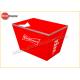 Professional Customized Logo PS Plastic Ice Bucket with Handles