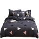 All-Season 4-Piece Bedding Set Princess and Curtains Stonewashed Linen for Kids Full Size