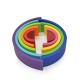 Educational Silicone Blocks Latex Free Baby Stacking Toy Big Rainbow