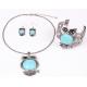 European and American fashion personality turquoise owl necklace / Necklaces