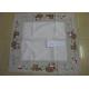 Polyester Fabric Linen Hemstitch Tablecloth Durable For Home And Hotel