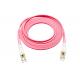LC UPC Duplex OM4 Multimode Fiber Optic Patch Cords LSZH Jacket With FTTH