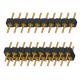 Black 2.54mm Smt Male Pin Header DIP R/A Type Wear Resistant Signal Transmission