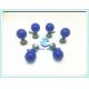 Agcl Material ECG Clamp Electrodes Bulb , Suction Cup ECG Electrodes Accurate Messurement