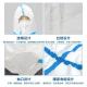 Anti Bacterial Disposable Protective Suits Nonwoven Fabric With Zipper Closure For Etc