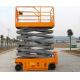 Hydraulic Heavy Duty Scissor Lift Steel Durable With Foldable Guard Rail