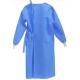 Customized PP PE Isolation Gown Disposable With Side Belt Knitted Cuffs