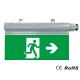 Copper Free Aluminium 0.5W Exit Sign Emergency Light Combo IP54 Epoxy Powder Coating