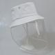 Common Bucket Hat With Cover Face With Detachable Tpu Transparent Anti Virus Hat