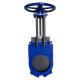Two Pieces Knife Valves With Hand Wheel Operator Non Rising Stem