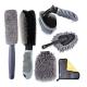 6pc T Type Manual Single Car Detailing Brush Round Head For Tire