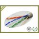305m / Roll Cat5e UTP Network Cable 4 * 2 * 0.45mm Pass Fluke Test With Real OD