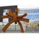 Modern Large Corten Steel Sculpture For Public Garden Decoration 300cm Height 
