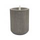 Cement Round LED Candle 1 LED On-Off 8.1*8.1*10(11.8)Cm  315g