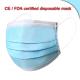 Non Woven Filterable Sanitary Mask Outdoor Face Mask With Elastic Earloop