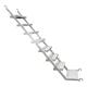 Lightweight Silver Scaffolding Climbing Ladders with 50cm Step Width