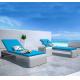 PE Rattan Chaise Lounge chairs Leisure Aluminium Outdoor Garden patio beach chair