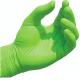Non Sterile Nitrile Gloves , Green Nitrile Exam Gloves Chemical Resistance