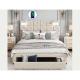 Wholesales Hotel Twin King Queen Size Modern Buttons on Velvet wood frame Headboard Upholstered Bed for Hotel Bedroom