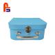 Blue Color Printing  28*18*8cm Dimension Or Customized Cardboard Suitcase Box