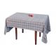 Soft Touching Checkered Table Cloth Square Shape For Household Parties