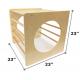 wooden Toddler Climbing Cube and Tunnel - Toddler Climbing Toys Indoor/Outdoor Playset