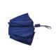 Blue Promotional 19 Inch Small Folding Umbrella Light Weight With Plastic Handle