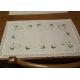 Embroidered Patchwork White Cotton Tablecloths Rectangular With Logo Customized