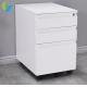 Light Grey Goose Neck 3 Drawer Mobile Pedestal Cabinet No Handle