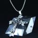 Fashion Top Trendy Stainless Steel Cross Necklace Pendant LPC394