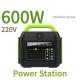 600W Portable Power Station 1000W 1500W Solar Panel Generator for Home and Camping