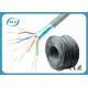 1000ft Shielded Category 5e Ethernet Cable , Cat5e Internet Cable Gray Solid 24AWG