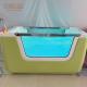 Kids Size Freestanding Baby Shower Tub Side Glass Soaking Hydro Massage Bathtub