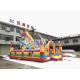 Cartoon Inflatable Bounce House And Slide Combo With Blower For School And Daycare
