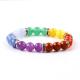 4mm/6mm/8mm/12mm Handmade Crystal 7 Chakra Bracelet Length 18cm