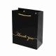 Customize Design Black Small Thank You Shopping Paper Bag For Small Things