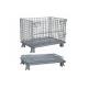 Long Lasting Foldable Stackable Wire Mesh Container Metal Bin Storage Cage