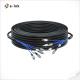 100m 6 Core Single Mode Armored Fiber Patch Cable FC To FC Connector