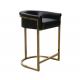 Chic Home Design Finley Leather Bar Stool With Metal Frame Different Colors